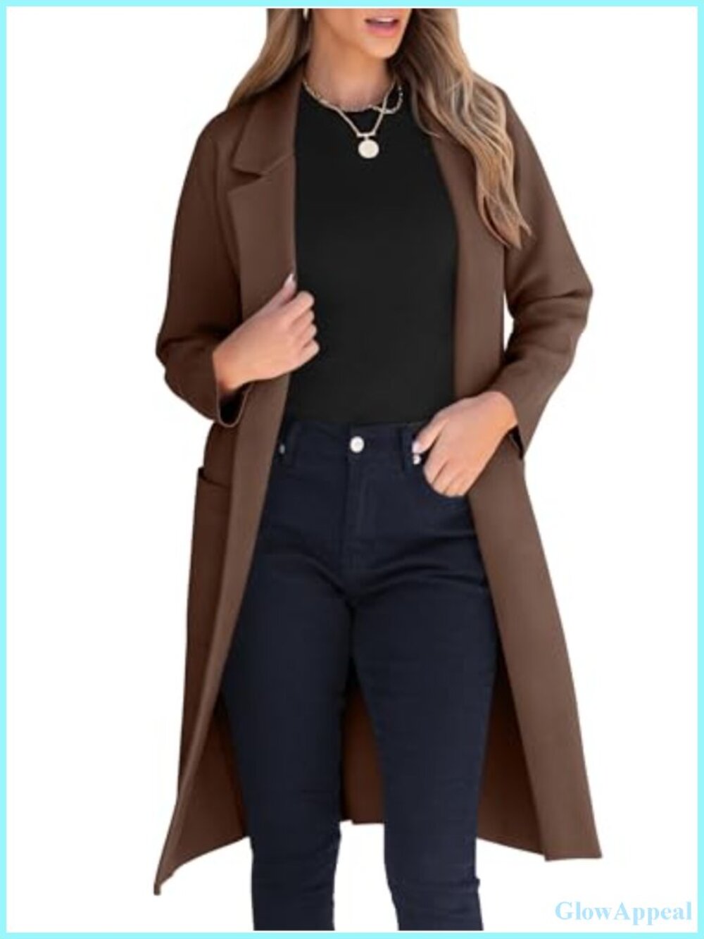 Oversized Cardigan Sweater Women Open Front Notch Lapel Long Sleeve